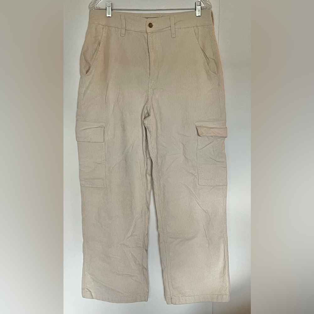 Hollister Cream Wide Leg Pants